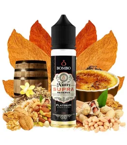 bombo-platinum-tobaccos-nutty-supra-reserve-15ml-60ml-kapnos-vanilia-karamela-xiroi-karpoi-fystikovoutyro-flavour-shots