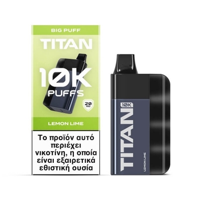 TITAN 10k Disposable Vape (20mg 8x2ml) - Lemon Lime