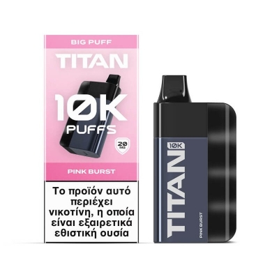 TITAN 10k Disposable Vape (20mg 8x2ml) - Pink Burst